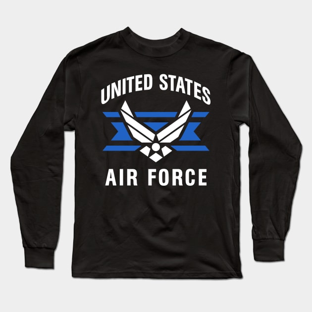 Mod.10 US Air Force USAF Air Corps Long Sleeve T-Shirt by parashop